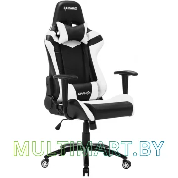Кресло компьютерное Raidmax DK606RU (черный/белый)